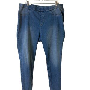 Style & Co XXL Womens Pull-On Mid Rise Jegging Stretch Denim Blue Jeans